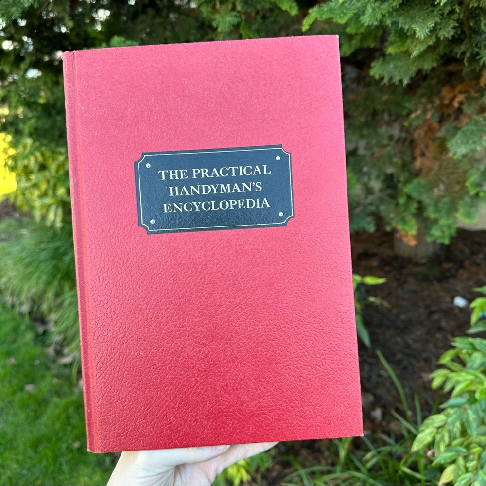 Vintage The Practical Handyman's Encyclopedia - Red Hardcover Vol 1 Home, Repair